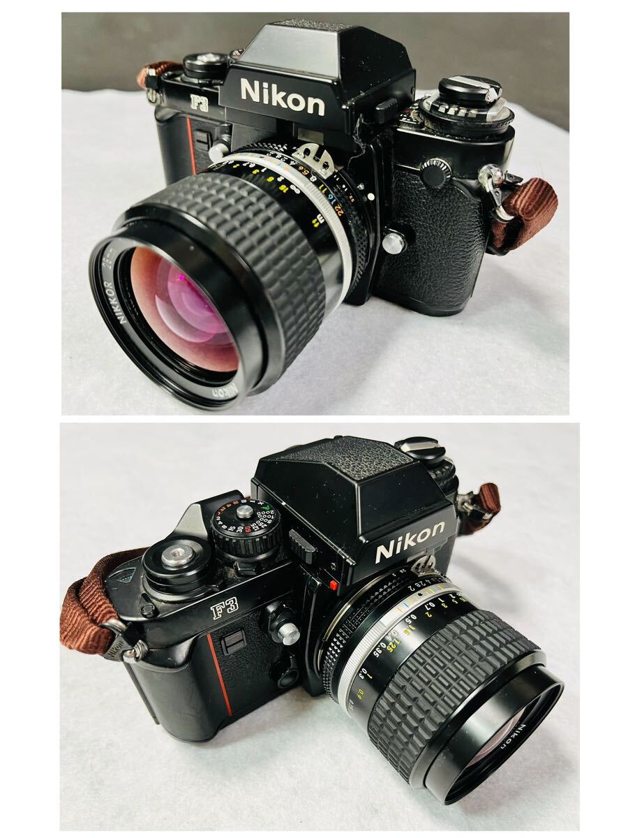 ◇ Nikon ニコン F3 1眼レフフィルムカメラ / NIKKORレンズ 他 付属品多数 / 防湿庫保管品 / 265612 / 515-6 _画像2