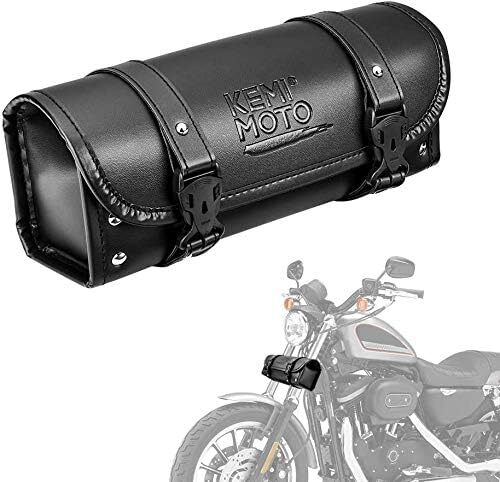 KEMIMOTO バイク ツールバッグ 汎用 バイク フロントバッグ 工具入れ 小物入れ バイク用バッグ ツールポーチ ブラック_画像1