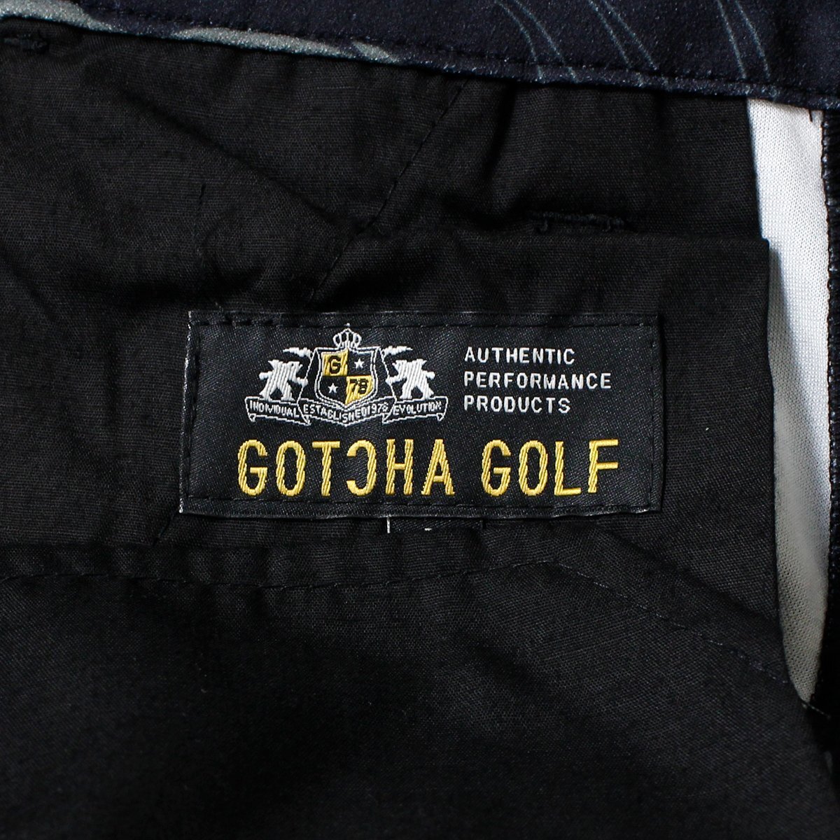 新品 ガッチャ ゴルフ 接触冷感 ストレッチ ロングパンツ XL 春夏 GOTCHA GOLF ボトムス ストレッチ メンズ ウェア 刺繍 総柄 ◆CC2268C_画像10