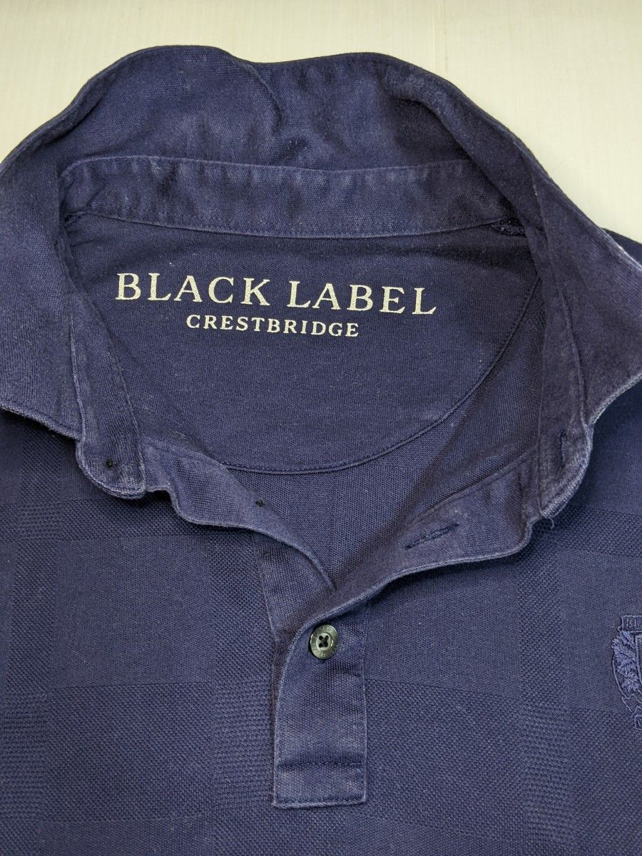 ブラックレーベル クレストブリッジ BLACKLABEL CRESTBRIDGE 鹿の子 半袖 ポロシャツ LL