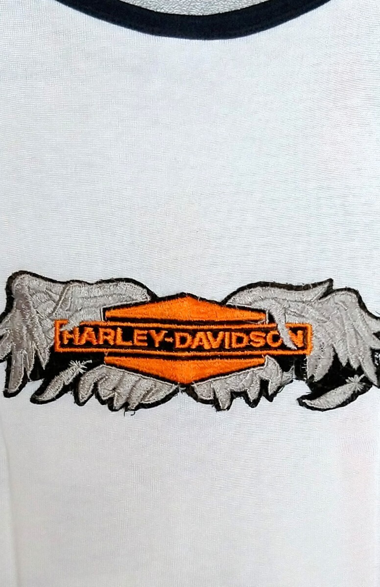 【ハーレー・ダビッドソン】HARLEY DAVIDSON■ノースリーブ■シャツ■MADE IN U.S.A■SMALLサイズ■バイカー■オリジナルワッペン■希少品!_画像4