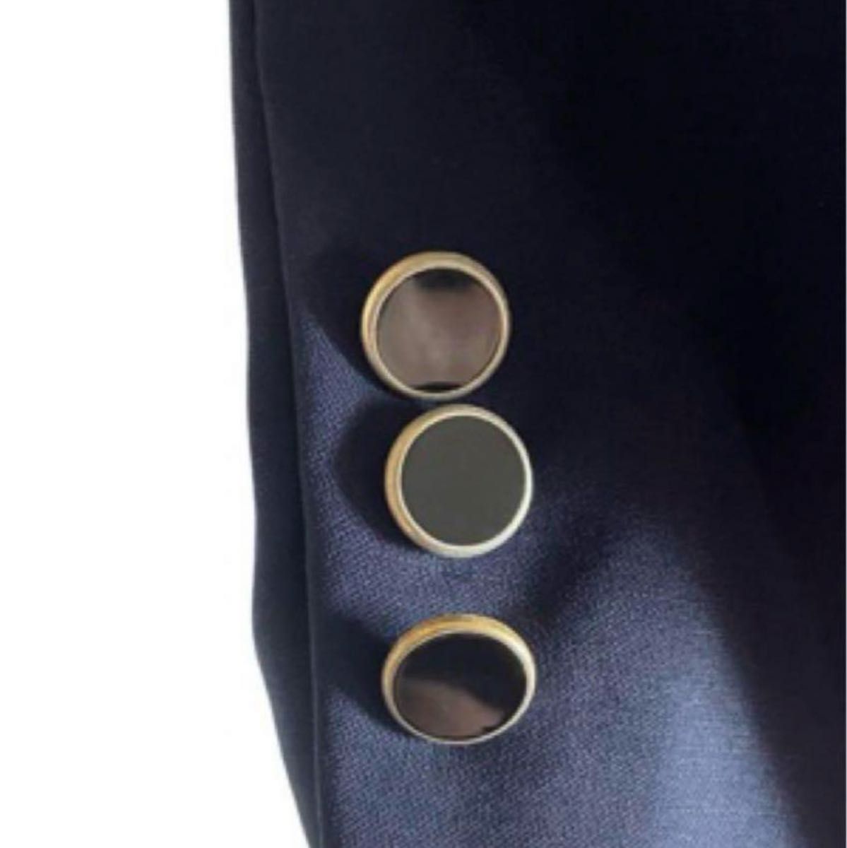 紺ブレザー　テーラードジャケット 金黒ボタン