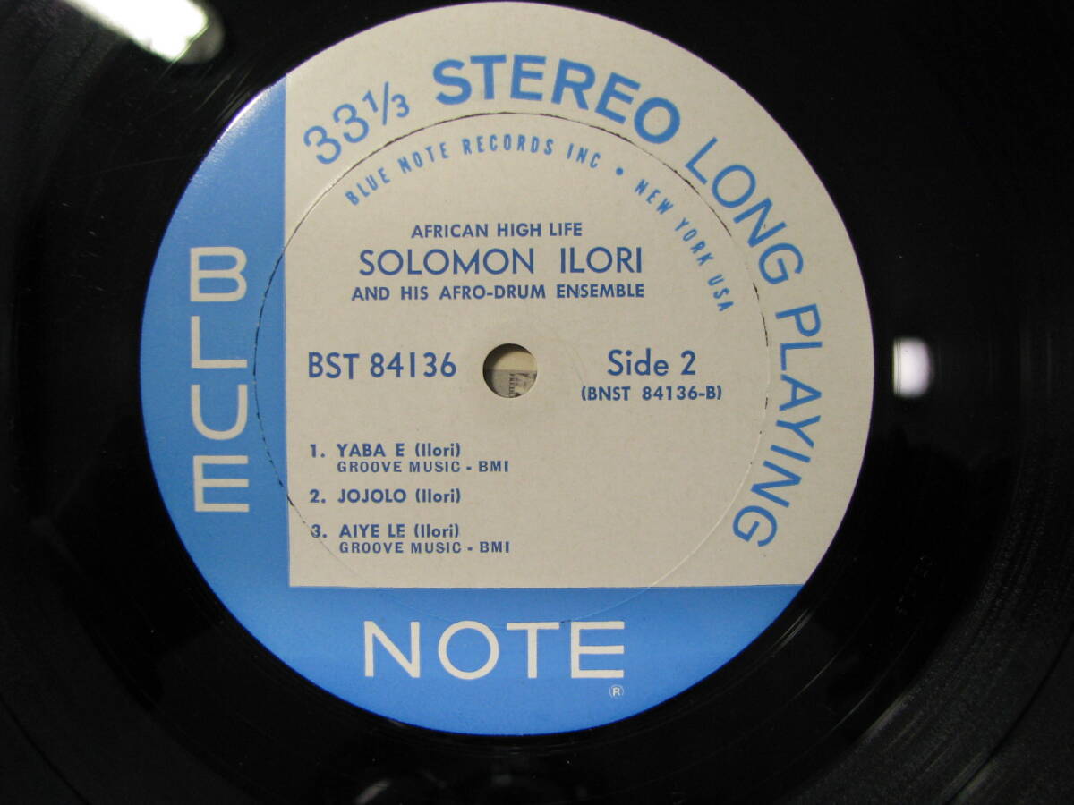 LP レコード SOLOMON ILORI AND HIS AFRO-DRUM ENSEMBLE / VAN GELDER刻印 / BLUE NOTEの画像7