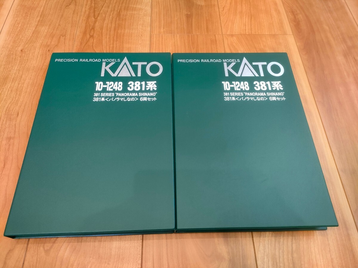 KATO 車両ケース2個 行先表示シール2枚 新品未使用 10-1248 381系〈パノラマしなの〉6両セットより