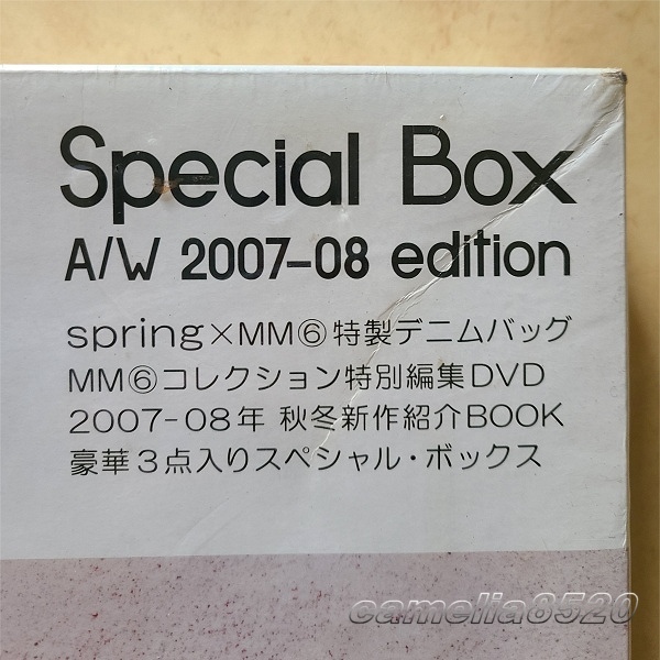 MARTIN MARGIELA マルタンマルジェラ MM6 スペシャルボックス A/W 2007-08 edition 特製デニムバッグ DVD BOOK 3点入 箱未開封品_画像2