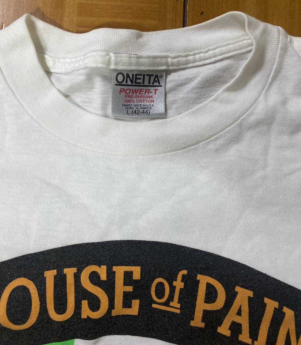 【美品】House of Pain VINTAGE Tシャツ L RAP ホワイト ハウスオブペインの画像2