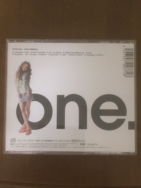 ★西野カナ　LOVE one.　CD★_画像2