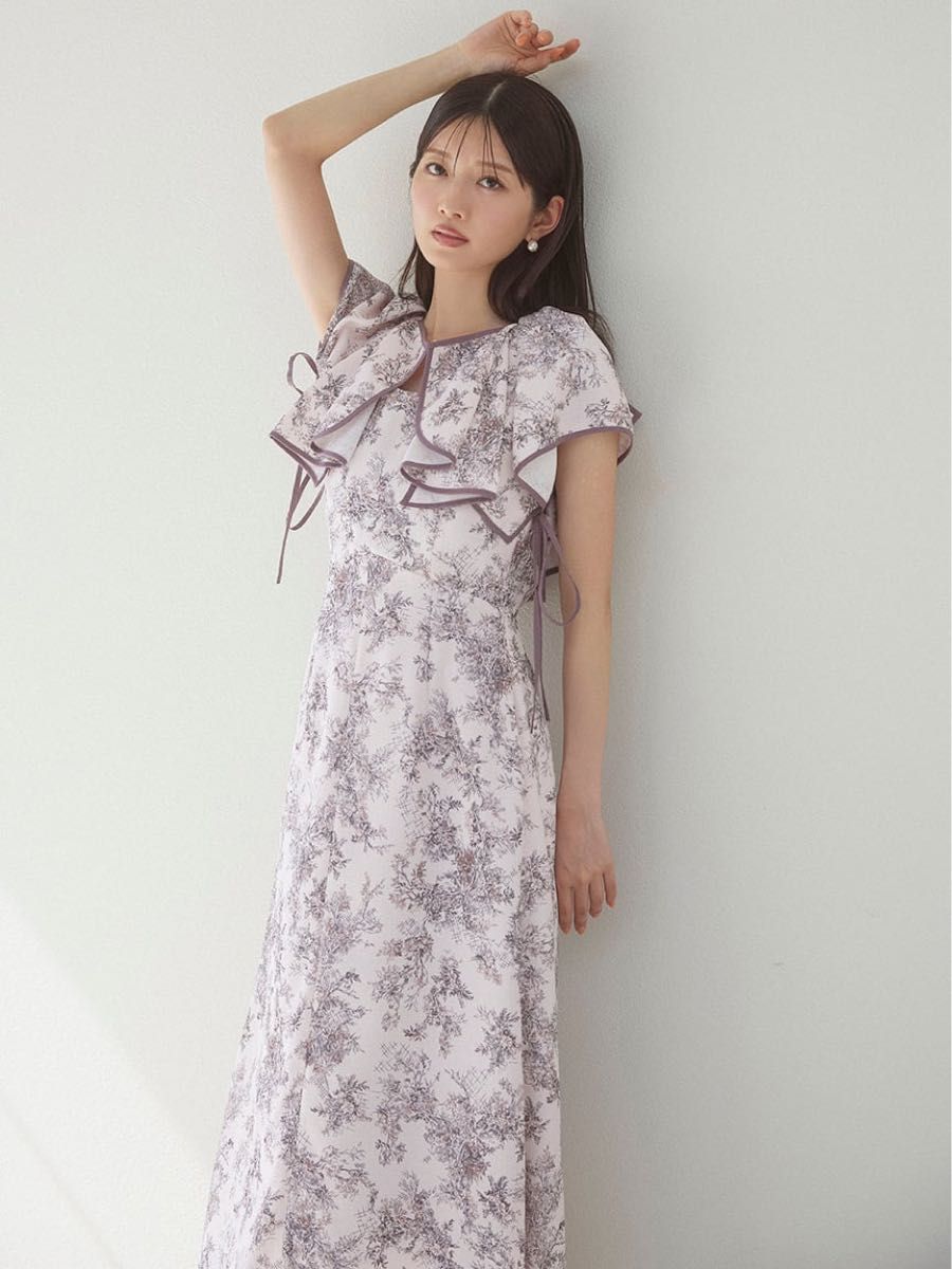 美品 SNIDEL スナイデル ラッフルボレロパイピングワンピース 美品 SNIDEL スナイデル ラッフルボレロパイピングワンピース