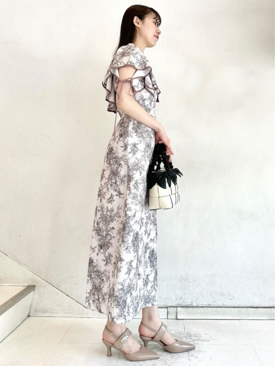 【超美品】SNIDEL(スナイデル) ワンピース ラメプリーツドレス ピンク 0 美品 SNIDEL スナイデル ラッフルボレロパイピングワンピース