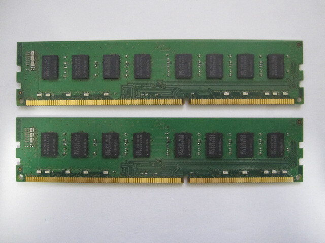 NO.1240 SAMSUNG 2R PC3-12800U 4GBが2枚セット計：8GB 動作品の画像3