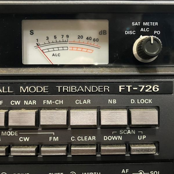ADM879H YAESU ヤエス V UHF ALL MODE TRIBANDER FT-726 オールモード 無線機 トランシーバー ブラック系の画像8