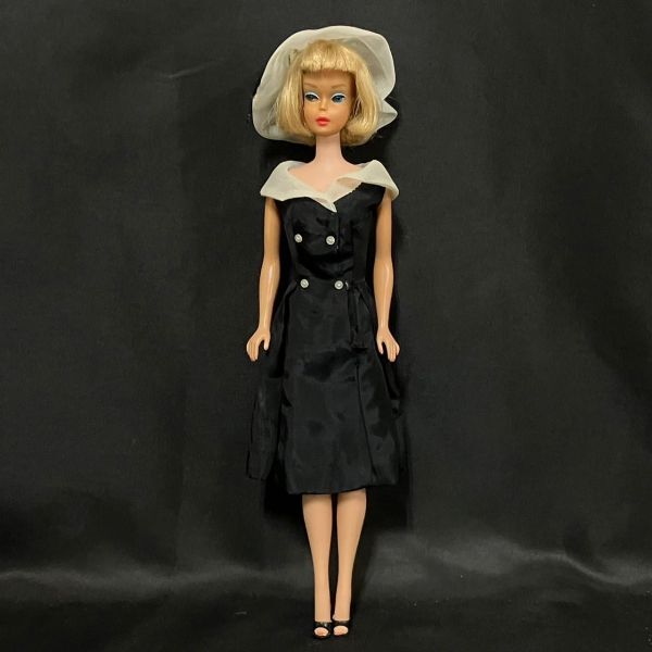 CDM861T MATTEL マテル Barbie バービー人形 1958年製 アンティーク ドール 着せ替え人形 ブラック系の画像1