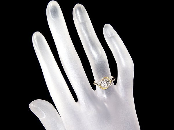 1 jpy ~[ jewelry ultimate ] antique design! good quality natural rough cut diamond high class K18YG&K18WG ring t4291omlm[ free shipping ]