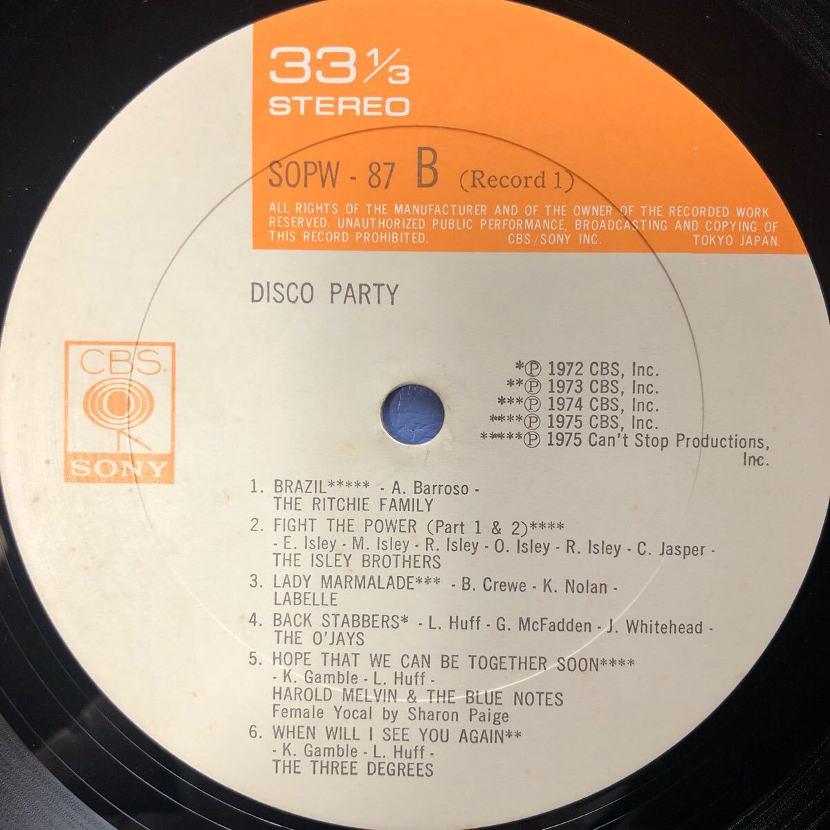 i 2LP 二枚組 V.A. DISCO PARTY ディスコ・パーティー第1集 見開きジャケット レコード 5点以上落札で送料無料_画像5