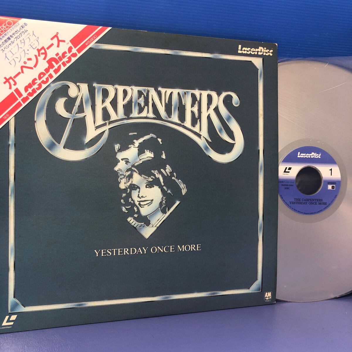 i帯付LD レーザーディスク カーペンターズ Carpenters YESTERDAY ONCE MORE LP レコード 5点以上落札で送料無料_画像1