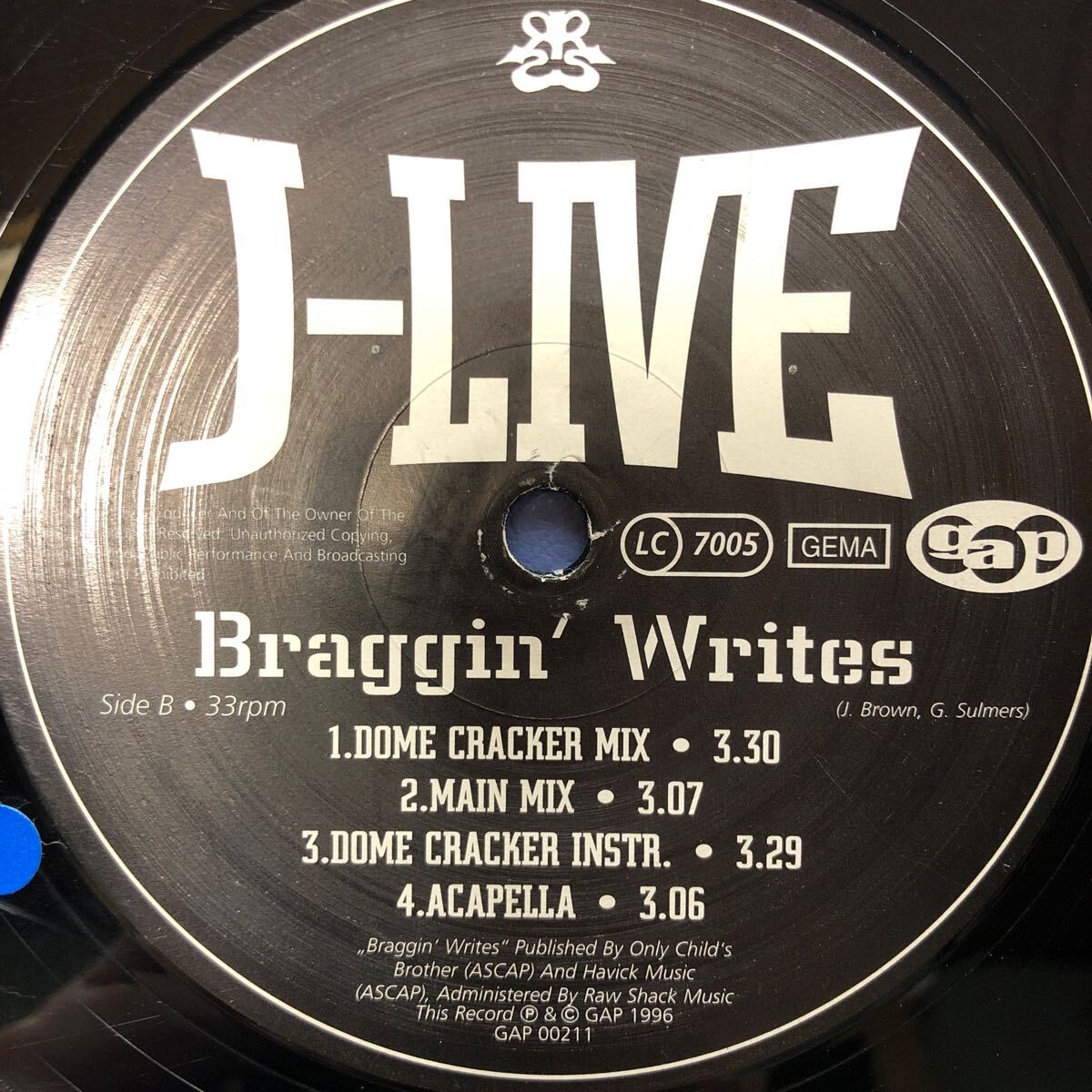 i 12インチ LONGEVITY J-LIVE LP レコード 5点以上落札で送料無料_画像4