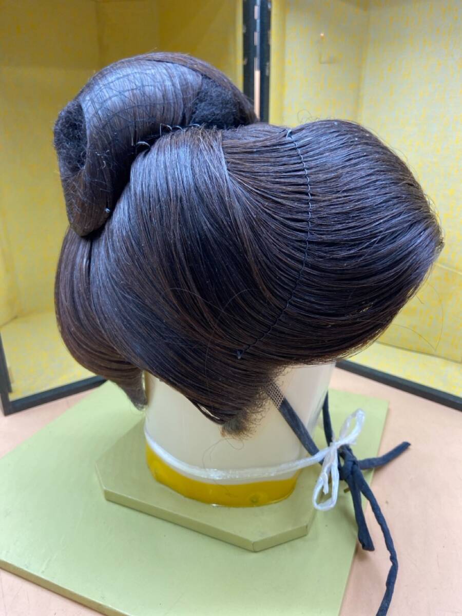 E250[ operation not yet verification goods ] historical play wig case attaching Japanese coiffure large . play Mai pcs play dancing costume present condition goods chronicle name equipped 