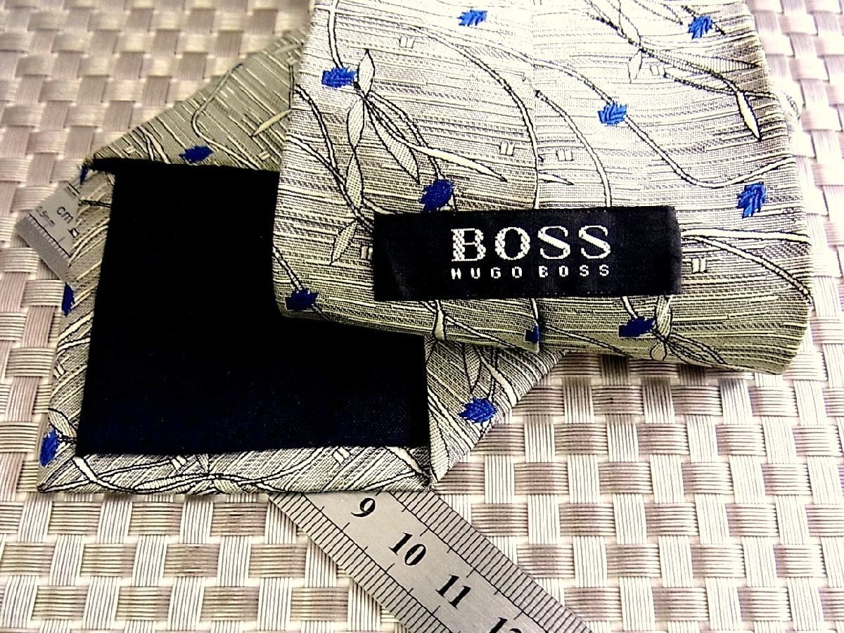 *RB1049*[ embroidery * leaf .. plant pattern ] Boss [ beautiful goods ] necktie 