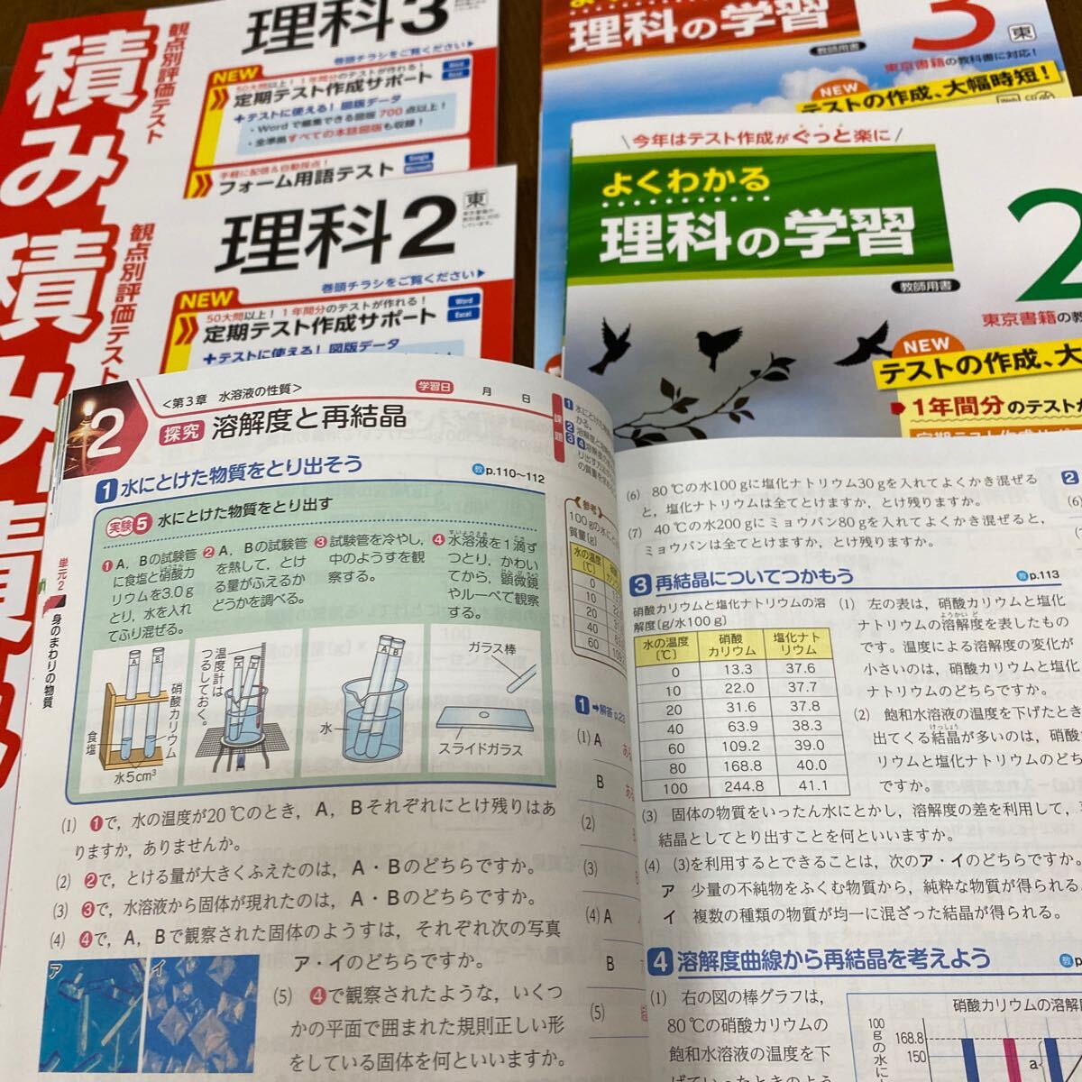 2024☆東京書籍参考 理科の学習と積み上げプリント　6冊_画像4