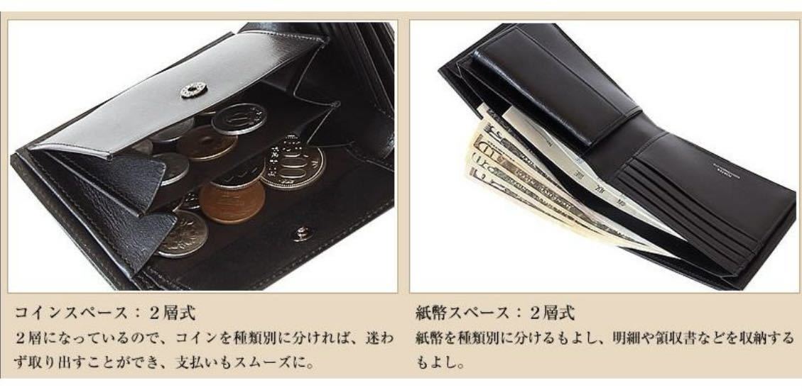 新品未使用！吉田カバン　定価¥30,800 PORTER プリュム　革財布　ブラック　箱入り_画像9