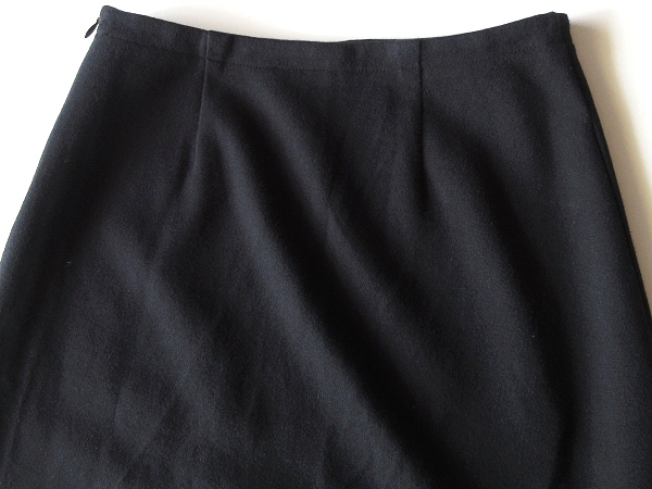 agnes b. アニエスベー サイドジップ ストレッチコットンジャージー スカート 1 黒 ブラック 日本製 国内正規品_画像5