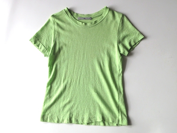 ネコポス対応 45rpm 擬麻綿 リネンライクコットン ギマニットTシャツ 3 緑 グリーン 日本製 Umii908 Badou-R_画像2