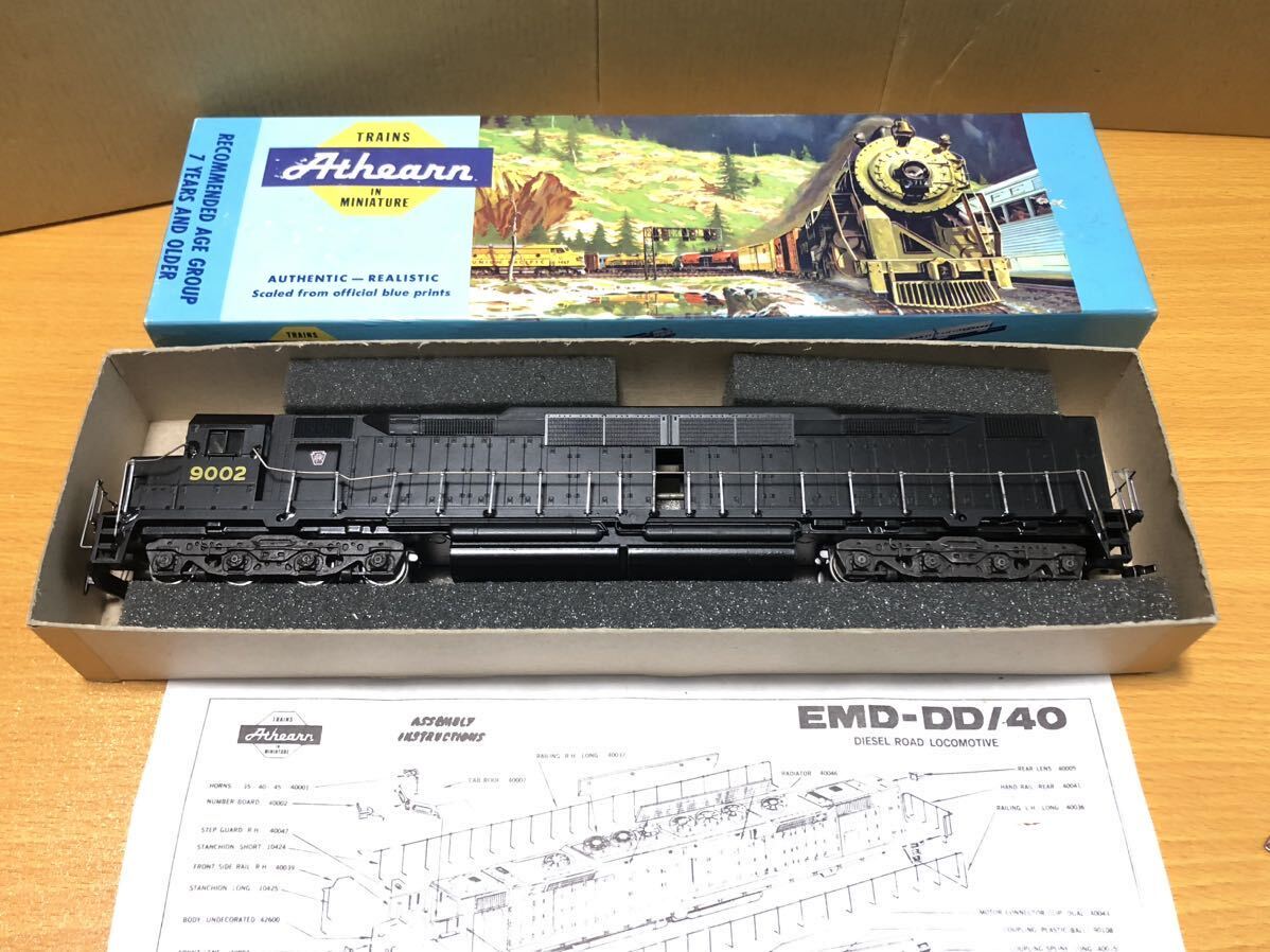 Athearnasa-n HO gauge 1/87 4244 GM EMD DD/40 diesel locomotive pen silver nia railroad PRR #9002 America type Junk 