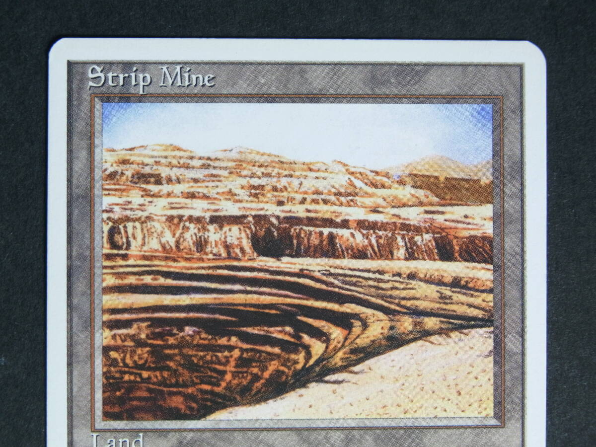 MtG　Strip Mine/露天鉱床（英語版） 第４版　微傷_画像3