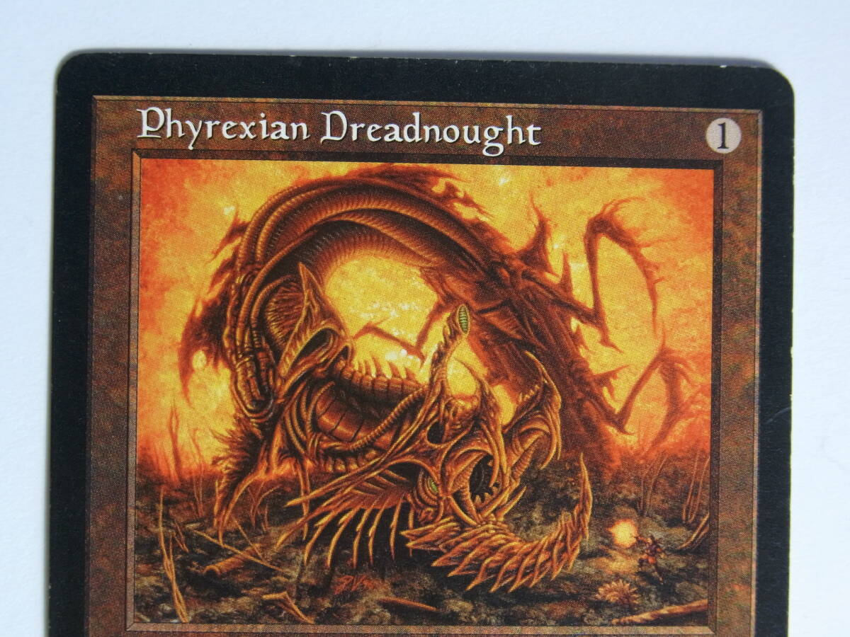 MtG Phyrexian Dreadnought|fairek Cyan *do красный Note ( английская версия ) Mirage царапина есть 