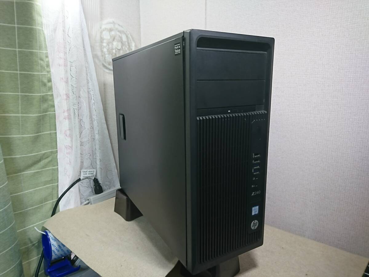  HP Z240 Tower Workstation/intel Xeon E3-1225 v5 3.30GHz/16GB/M.2 256GB/ Windows11 Pro ジャンク品 Z6 Z8 z4 z640 z840 テレワーク用の画像1