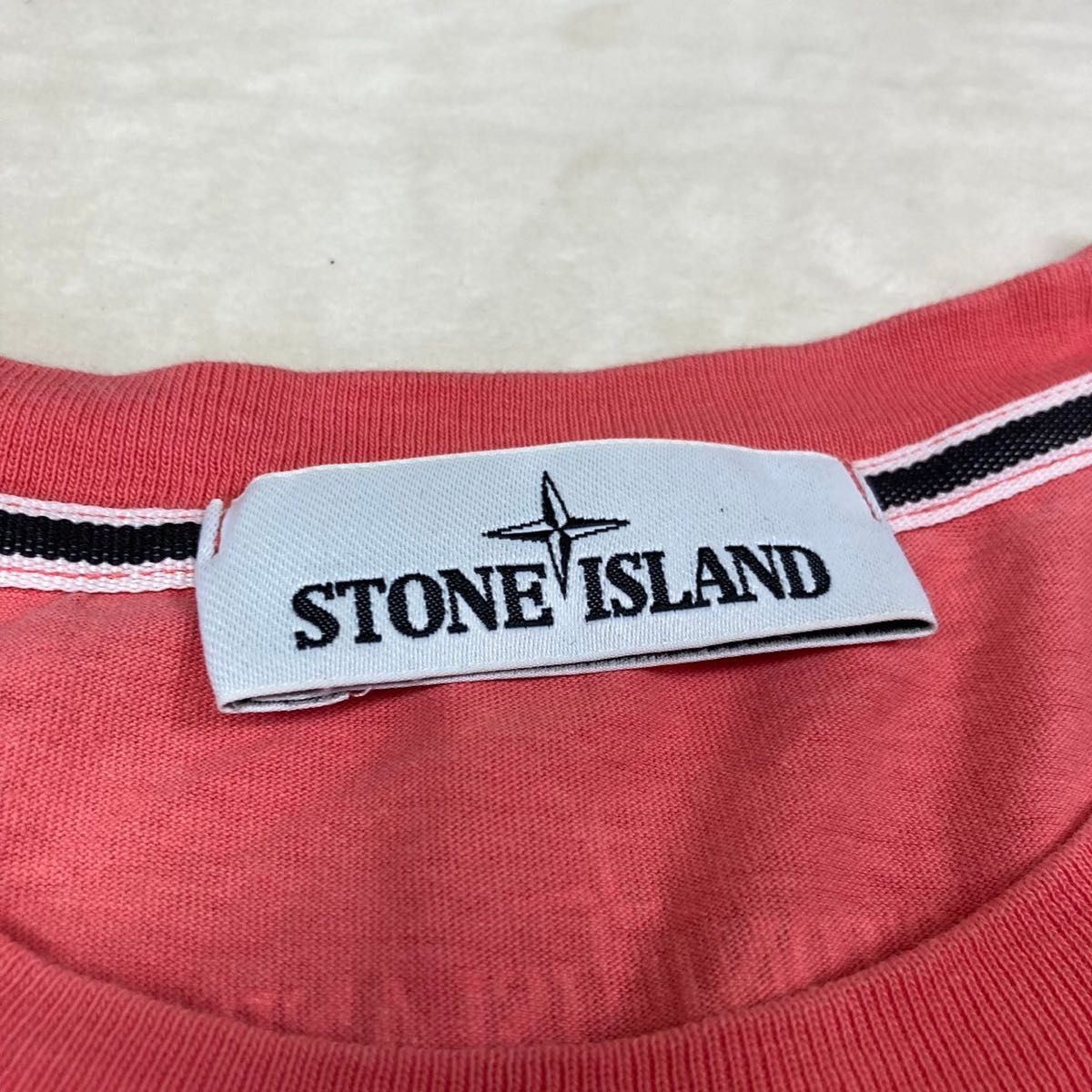 ストーンアイランド STONE ISLAND 半袖ロゴTシャツ Mサイズ　プリントロゴ