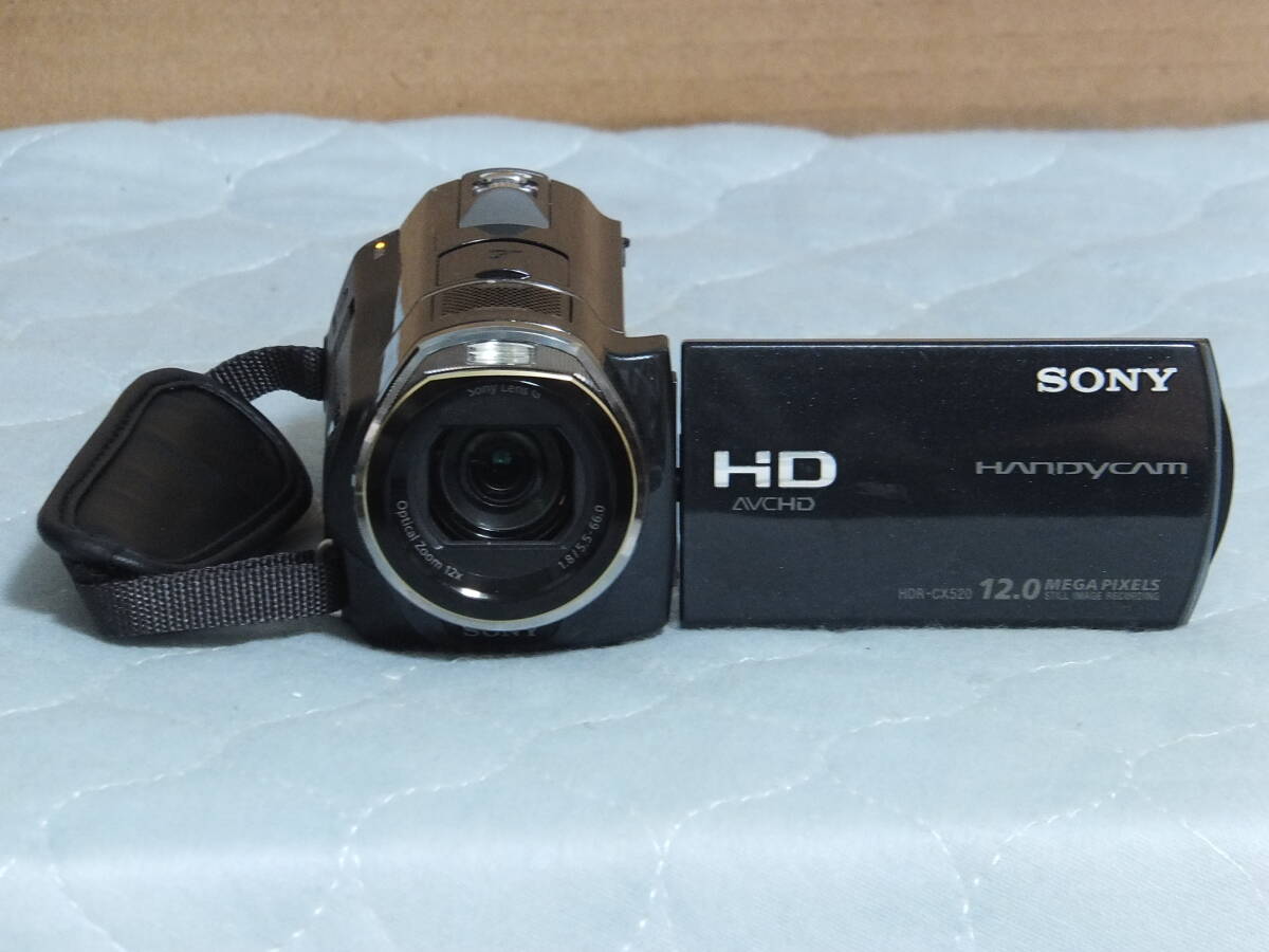 SONY ソニー HANDYCAM HD AVCHD 12.0MG Model HDR-CX520 デジタルビデオカメラ 動作 通電確認済 本体 バッテリー リモコン_画像3