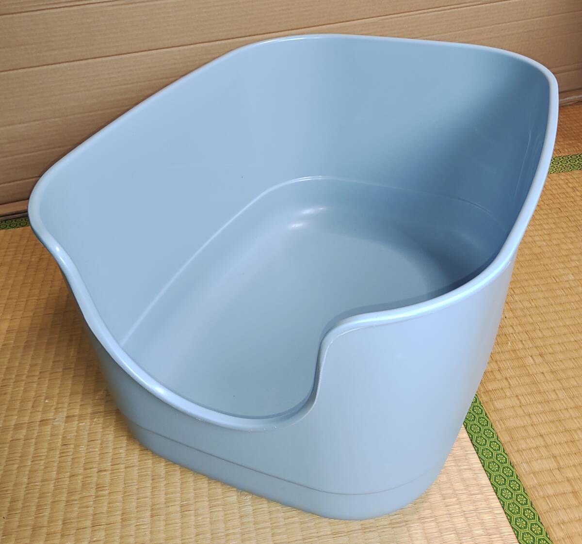  cat toilet open type easy spacious size deep type stone chip .. prevention 60x47x31cm [ free shipping ]