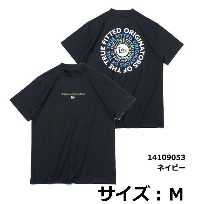 【定価7,700円】ニューエラ ゴルフＴシャツ (14109053 M)半袖 鹿の子 ミッドネック Tシャツ Circle OOTTF 新品値札付き【NEW ERA正規品】