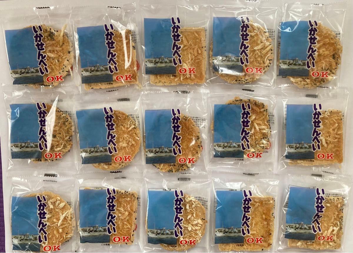 OK製菓【6月末で廃業】青森銘菓　いかせんべい　15枚入