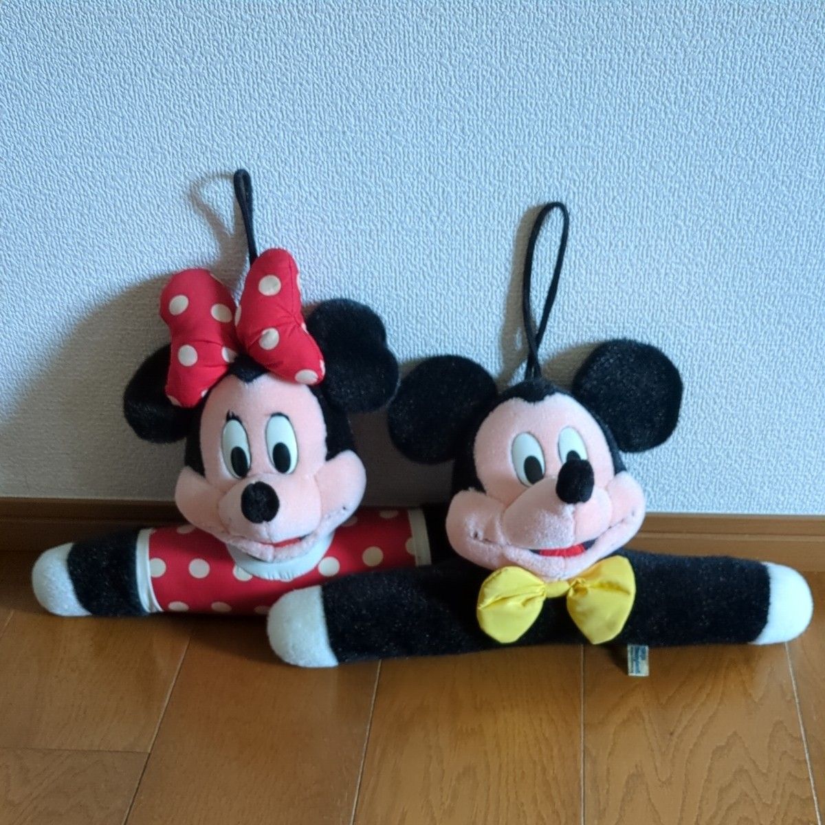 Disney ディズニー レア ミッキーマウス ミニーマウス ハンガー ぬいぐるみ 人形 ビンテージ