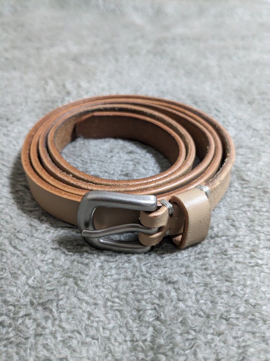 WYM LIDNM OILED LEATHER NARROW BELT