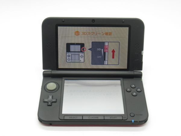 AD 1-1 美品 ニンテンドー NINTENDO 3DS LL レッド×ブラック 動作確認済 箱.取扱説明書付_画像4