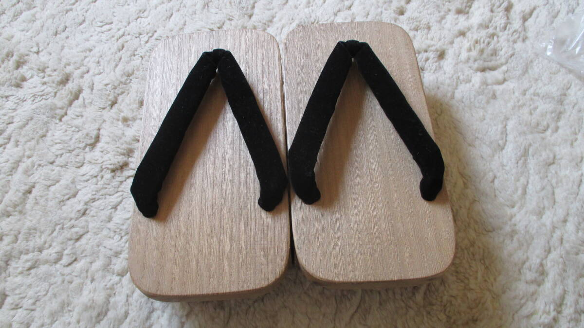 [ men's geta / black ]USED