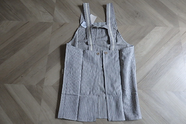  unused * tag attaching * bon coeur M-L cotton + flax material Brown apron postage :250 jpy 