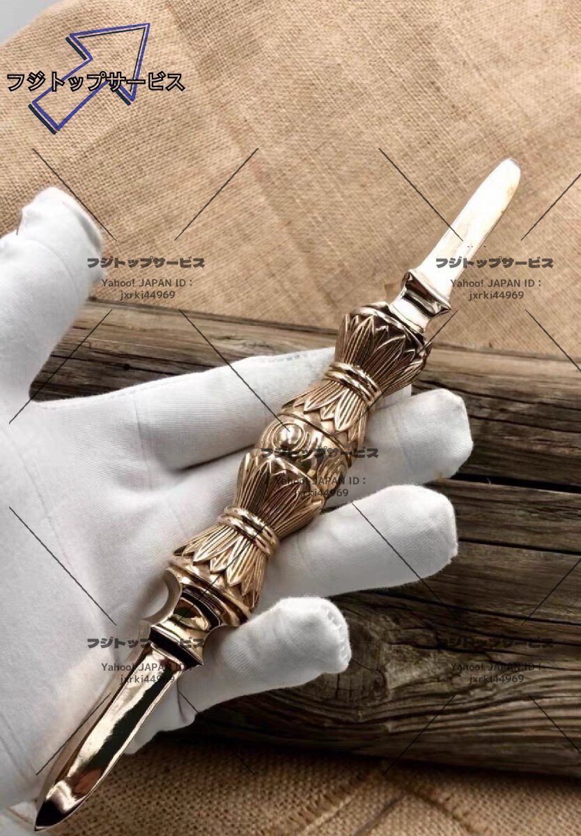 真言宗 金剛杵 独鈷杵 仏具 銅製 磨き仕上げ 長さ22cm 工芸品 真言宗 金剛杵 独鈷杵 仏具 銅製 磨き仕上げ 長さ22cm 工芸品