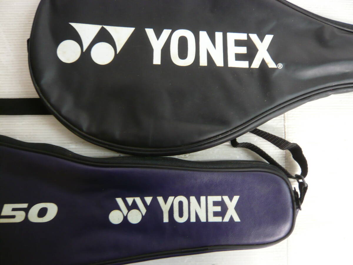 ピ/YONEX/バドミントンラケット&カバーまとめ/KW-237/Real basic lifestyle/TEMPERED STEEL SHAFT/欠損・使用感有★P4.22-061★_画像9