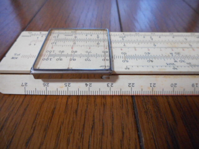 ヘンミ　型番不明　28.5㎝ 計算尺　Bamboo Slide Rule　HEMMI　昭和レトロ_画像5