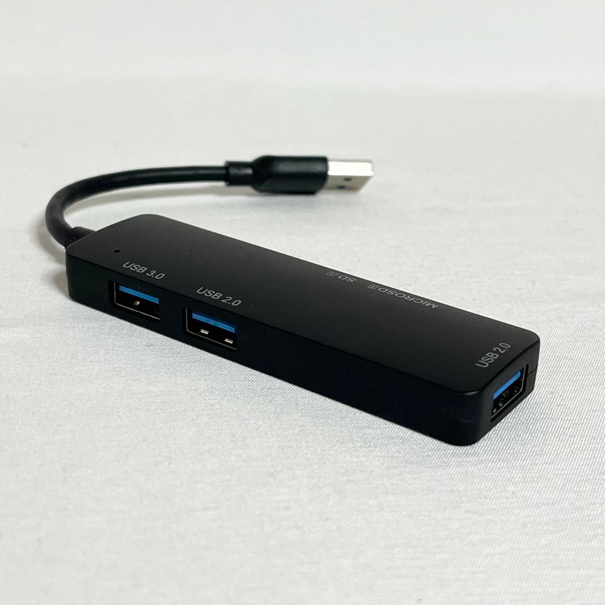 USB 3.0ハブ 小型スリム アダプター USB TF/SDカードリーダー