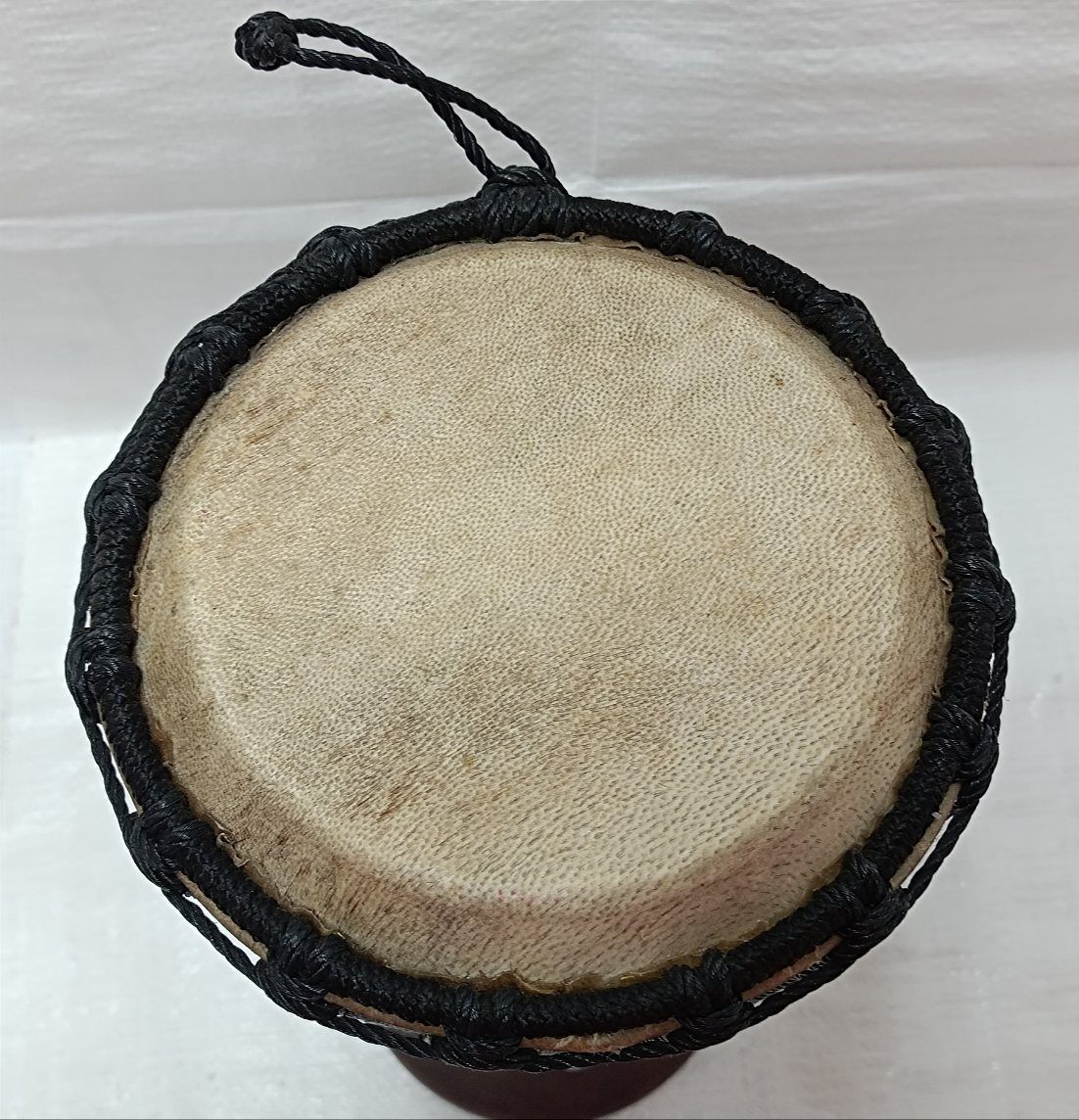 古い　アフリカ　木製民族打楽器　ジャンベ　太鼓_画像6