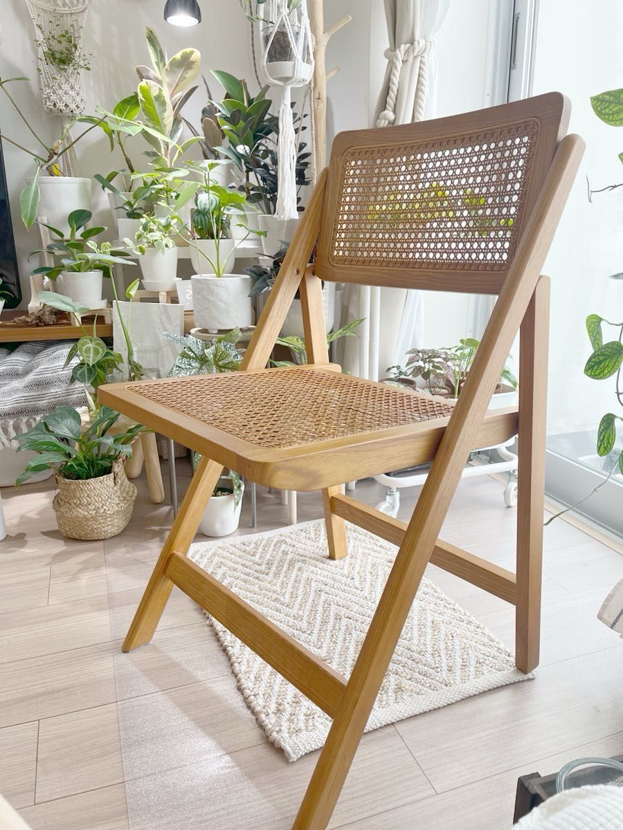 ZARA HOME ザラ ホーム ラタン 籐 木製 椅子 折りたたみ チェア ZARA HOME ザラ ホーム ラタン 籐 木製 椅子 折りたたみ チェア