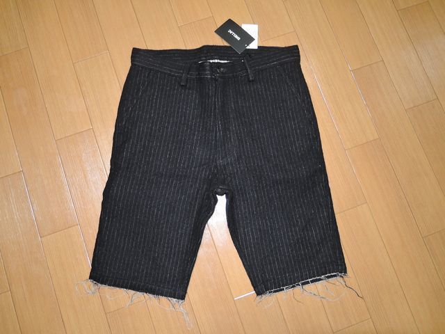  new goods shellac SHELLAC stripe shorts 46B thick shorts / regular price 30000 jpy 