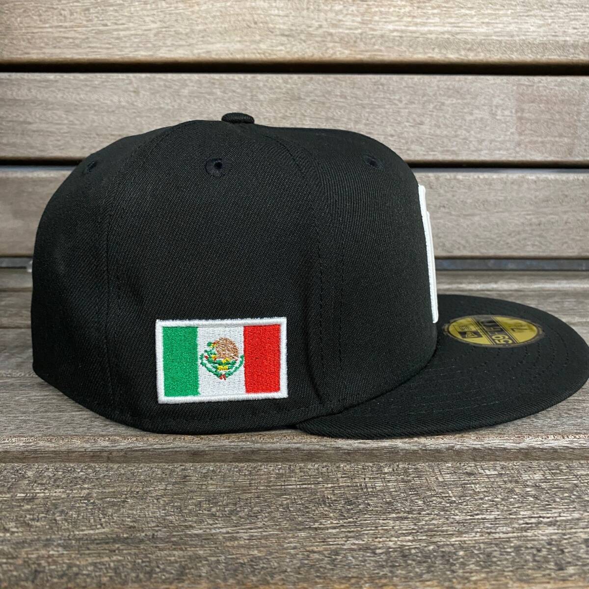 USA限定 【7】 NEWERA ニューエラ 59FIFTY 「Team Mxico」 メキシコ代表 ブラックエディション ナショナルチーム WBC 国旗 _画像5