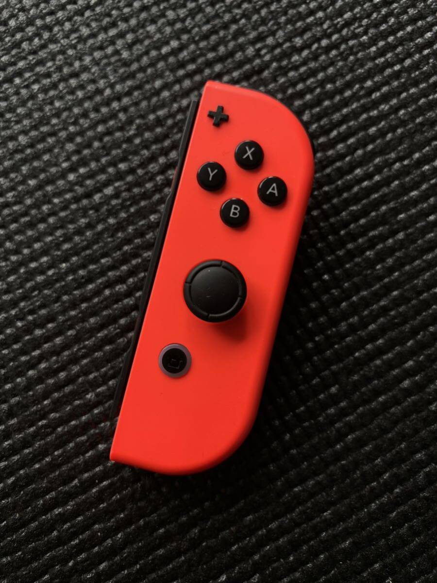 ジャンク 純正 正規品 Nintendo Switch Joy-Con (R) ネオンレッド ニンテンドースイッチ ジョイコン コントローラー 右 _画像1