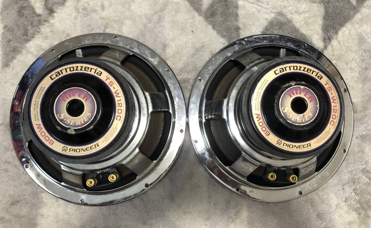 Pioneer carrozzeria カロッツェリア ウーハー TS-W120C 600W HYPER S-SERIES 2個_画像3